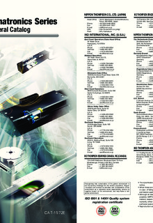 IKO - Mechatronics Series General Catalog